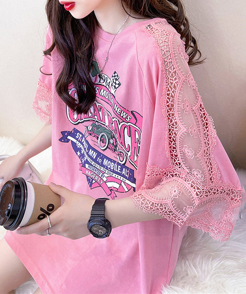 Greatrace Lace Graphic T-shirt